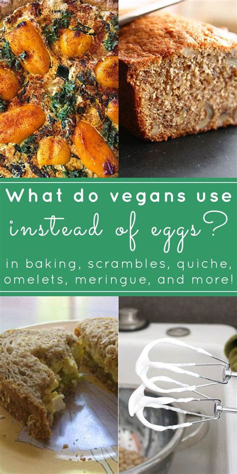 What do vegans use instead of eggs?
