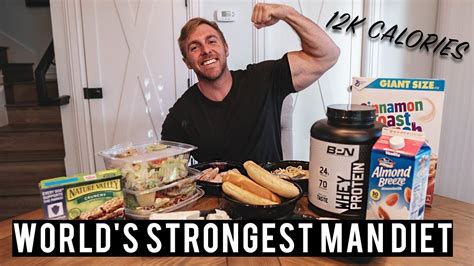 What do world's strongest man eat?
