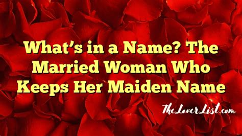 What do you call a married woman who keeps her maiden name?
