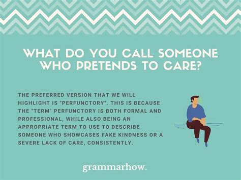 What do you call someone who pretends to care?