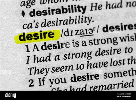 What do you desire meaning?