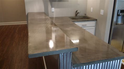 What do you finish concrete countertops with?