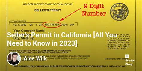 What do you need to get a seller's permit in California?