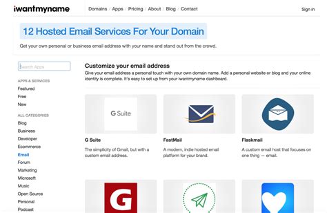 What do you put before domain email?