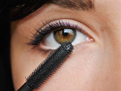 What do you put on after mascara?