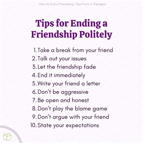 What do you say to end a friendship?