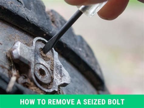 What do you spray on a seized bolt?