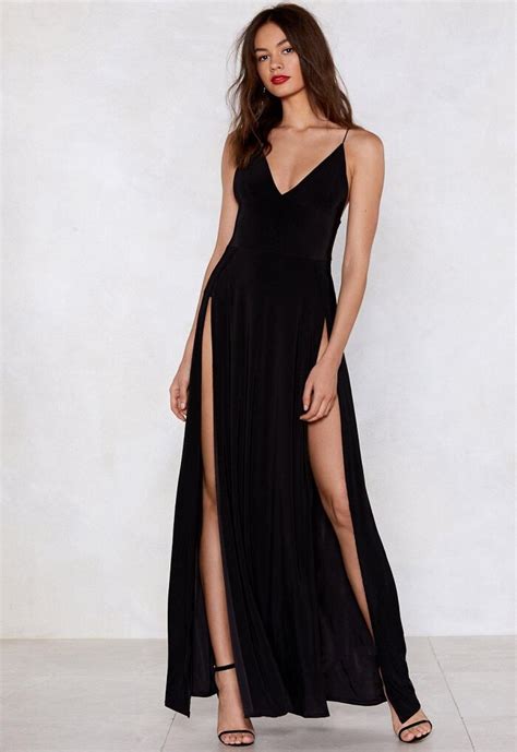 What do you wear under a dress with high slits?
