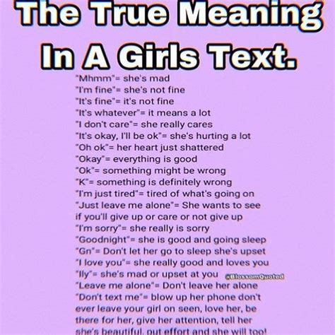 What does    mean from a girl?