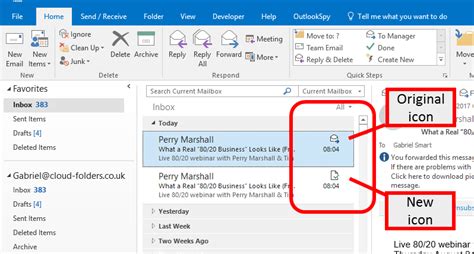 What does ++ mean in Outlook?