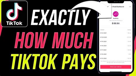 What does 1 million views on TikTok pay?