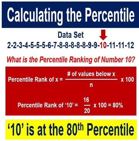 What does 100th percentile mean?