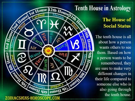 What does 10th house chart mean?