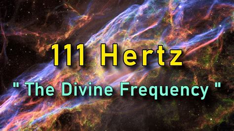 What does 111 Hz do?