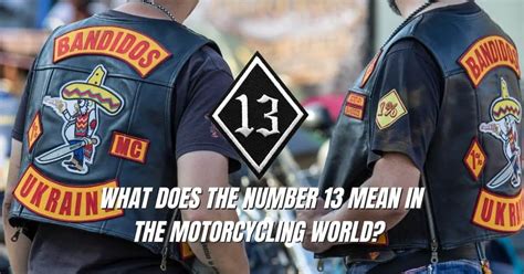 What does 13 1 2 mean in a motorcycle club?