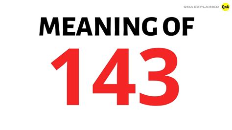 What does 143 means?
