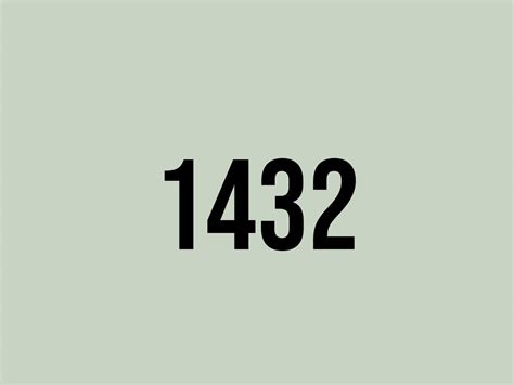 What does 1432 mean?