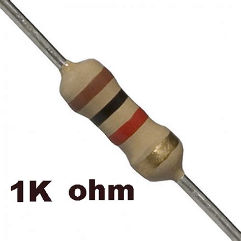 What does 1k mean in ohms?