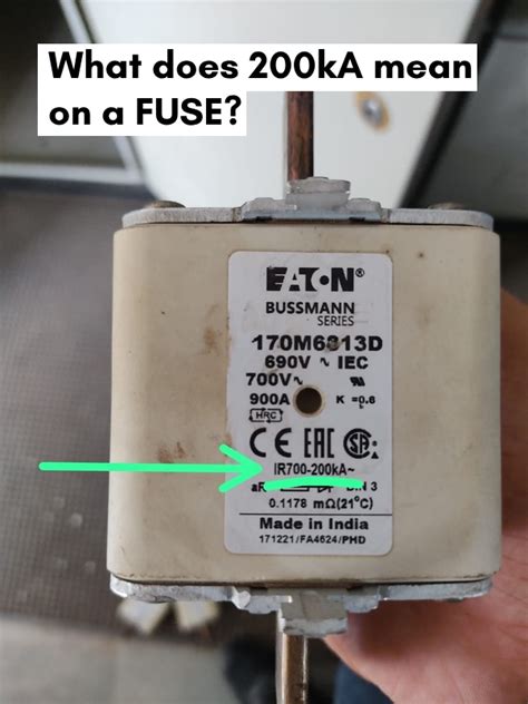 What does 200kA mean on a fuse?
