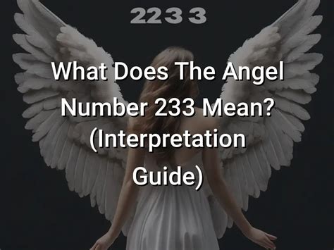 What does 233 mean?