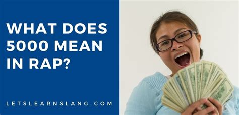 What does 5000 mean in slang?