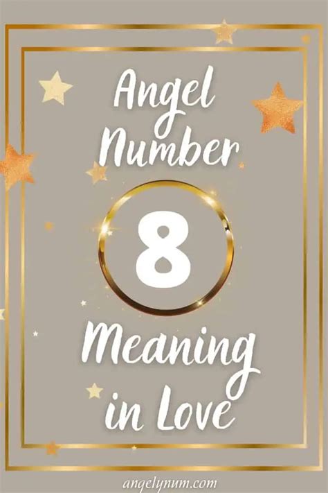 What does 8 mean in love?