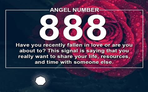 What does 888 mean for love single?