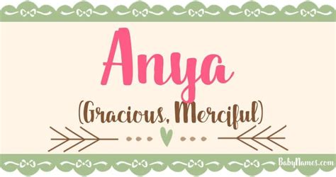 What does Anya mean in Russian?
