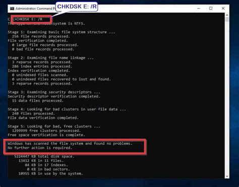 What does CHKDSK command do?
