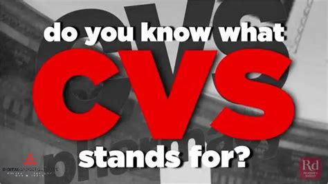 What does CVS mean in CVS?