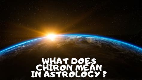 What does Chiron mean in astrology?