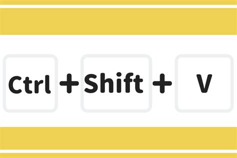 What does Ctrl Shift V do in Word?