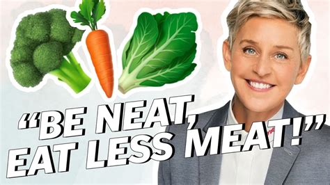 What does Ellen DeGeneres eat?