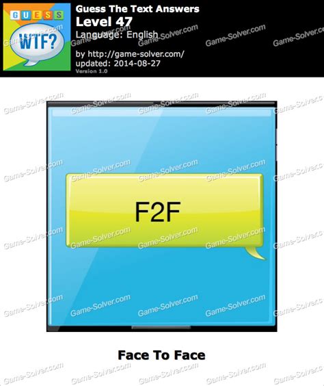 What does F2F mean in texting?