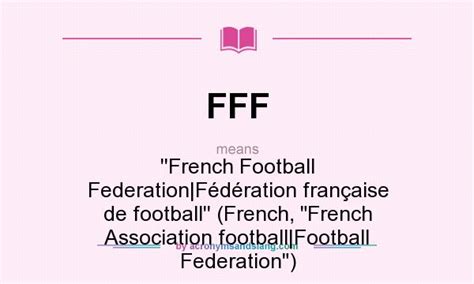 What does FFF stand for?