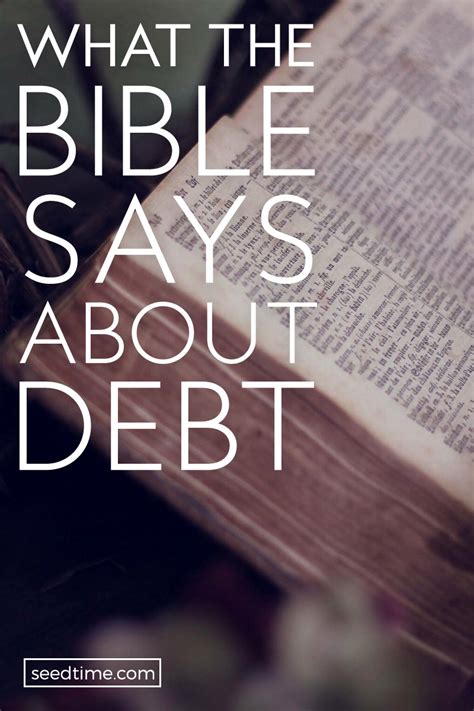 What does God say about debt?