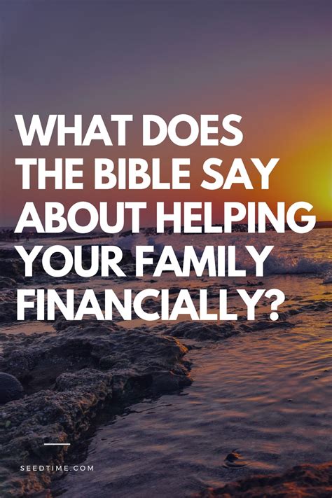 What does God say about struggling financially?