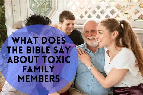 What does God say about toxic family members?