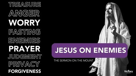 What does Jesus say about enemies?