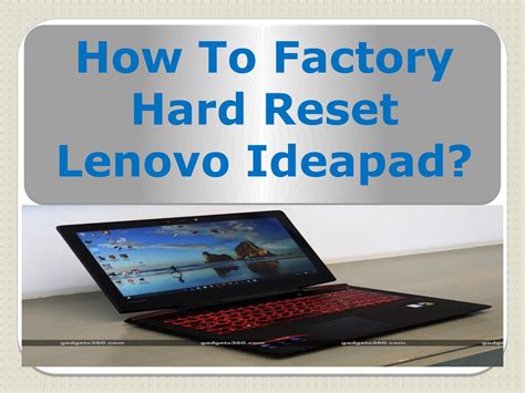 What does Lenovo hard Reset do?