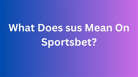 What does MD mean on sportsbet?
