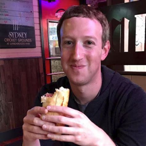 What does Mark Zuckerberg eat?