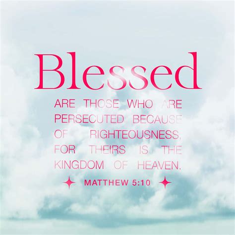What does Matthew 5 10 mean?