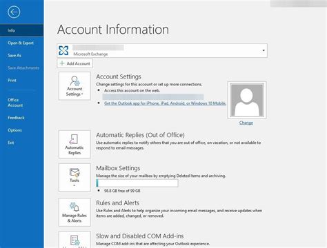 What does Microsoft Exchange mean on Outlook?