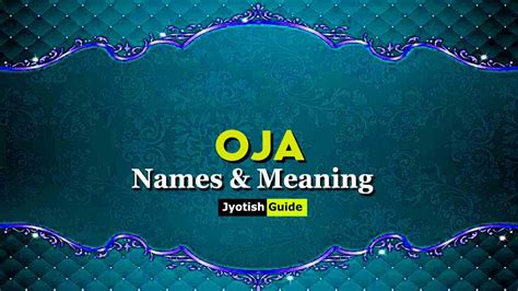 What does Oja mean in Nigeria?