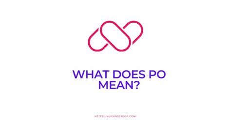 What does P.O. mean?
