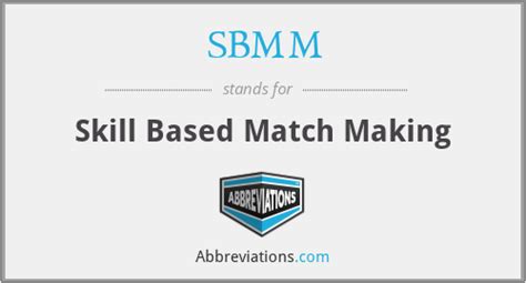 What does SBMM stand for?