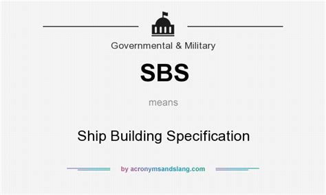 What does SBS stand for in shipping?