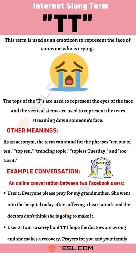 What does TT mean in social media?