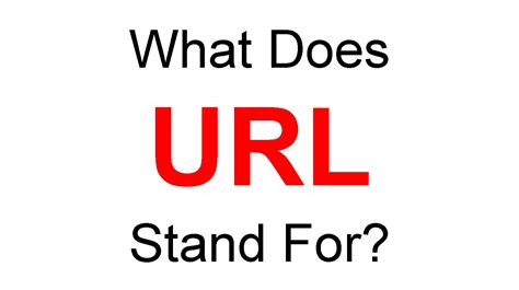 What does URL stand for?